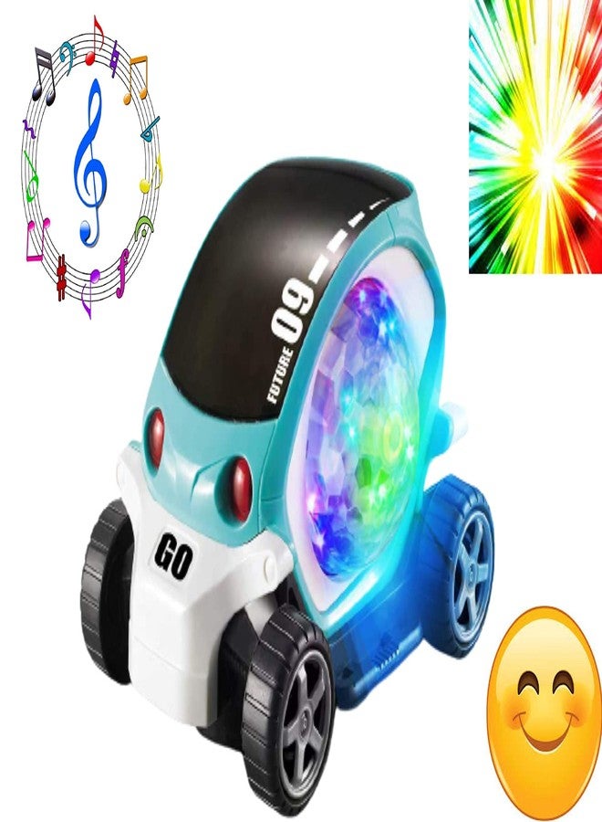 RENIAL® Musical Car with Light and Music 3 Inch Size Toddler Car Music and Light Car Small Size I Pack of 1 Car I Multicolour - Image 5